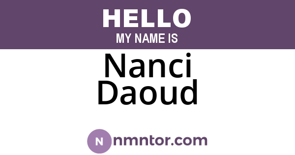 Nanci Daoud