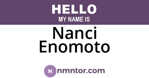 Nanci Enomoto