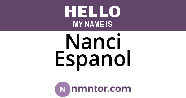 Nanci Espanol