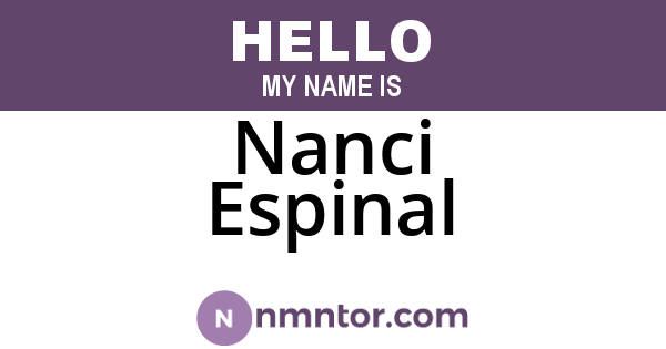 Nanci Espinal