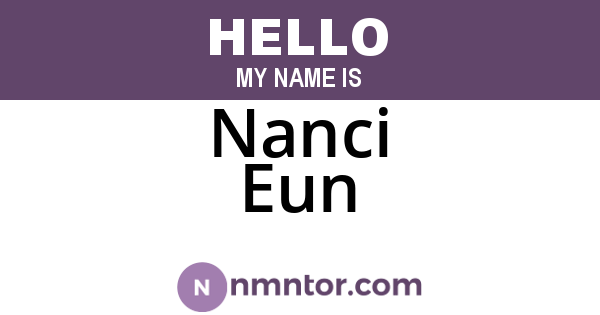 Nanci Eun