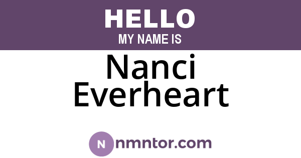 Nanci Everheart
