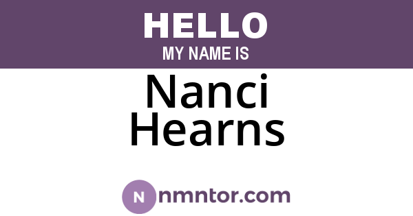 Nanci Hearns