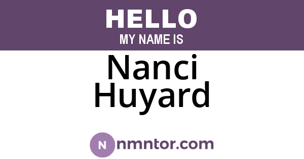 Nanci Huyard