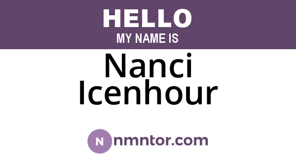 Nanci Icenhour