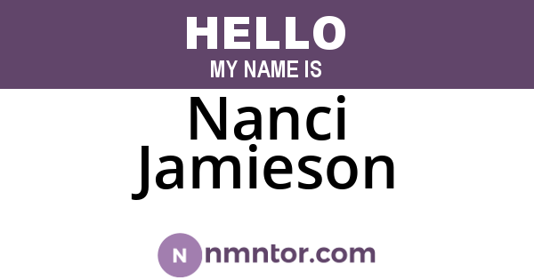 Nanci Jamieson