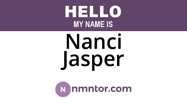 Nanci Jasper