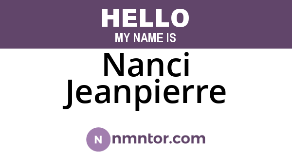 Nanci Jeanpierre