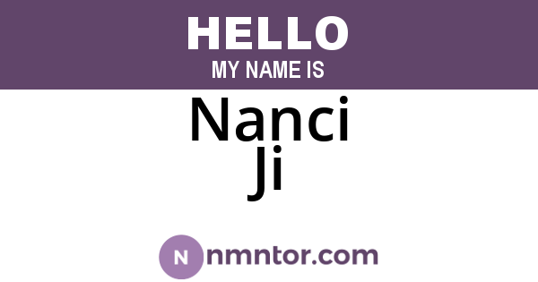 Nanci Ji