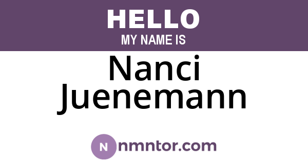 Nanci Juenemann