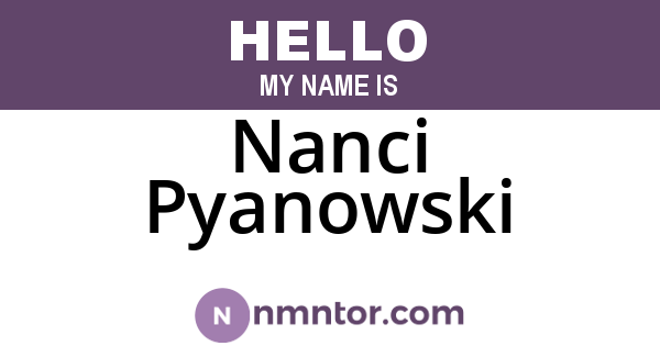 Nanci Pyanowski
