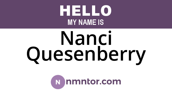 Nanci Quesenberry