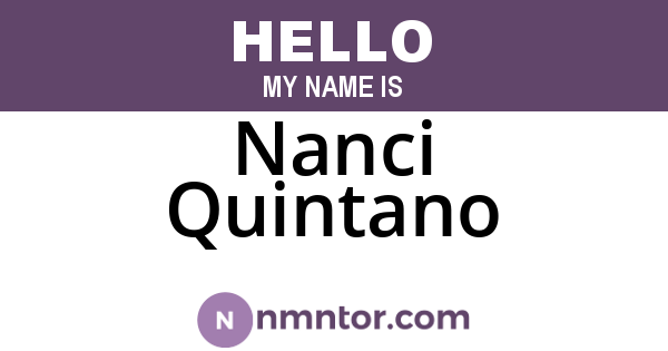 Nanci Quintano