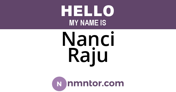 Nanci Raju