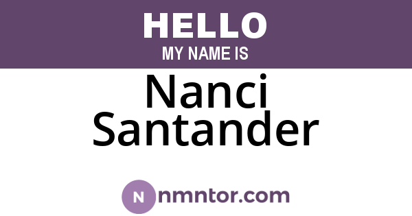 Nanci Santander