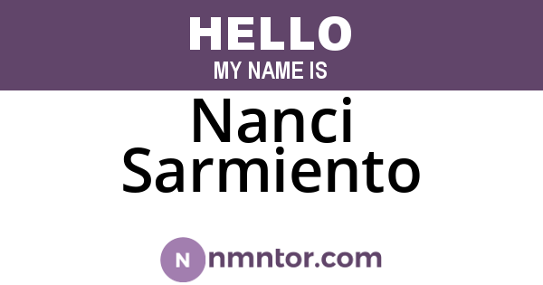 Nanci Sarmiento