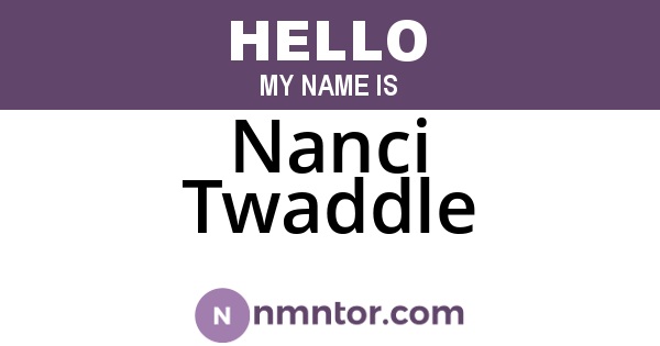 Nanci Twaddle