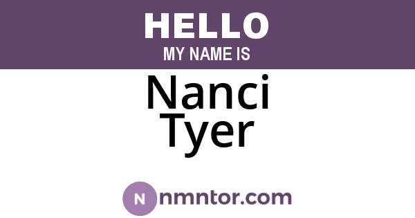 Nanci Tyer