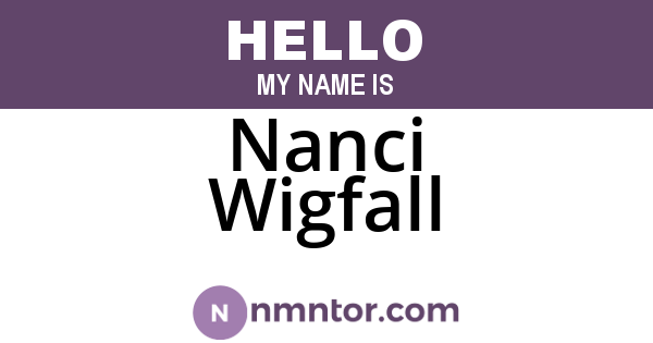 Nanci Wigfall