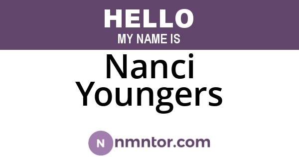 Nanci Youngers