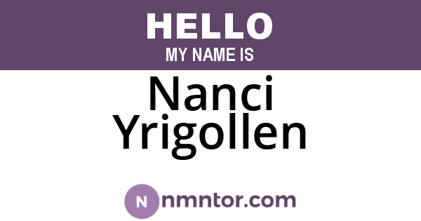 Nanci Yrigollen