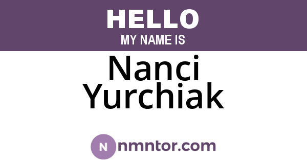 Nanci Yurchiak