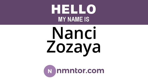 Nanci Zozaya