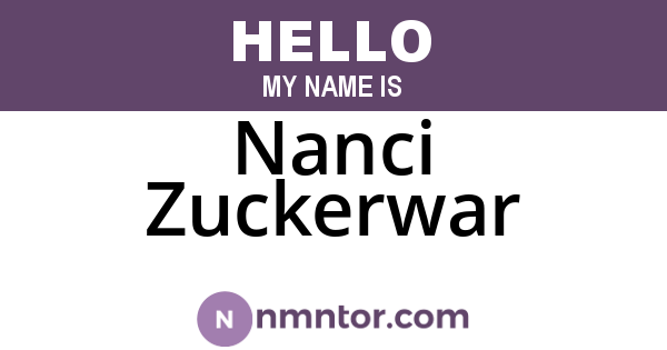 Nanci Zuckerwar