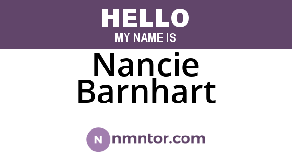 Nancie Barnhart