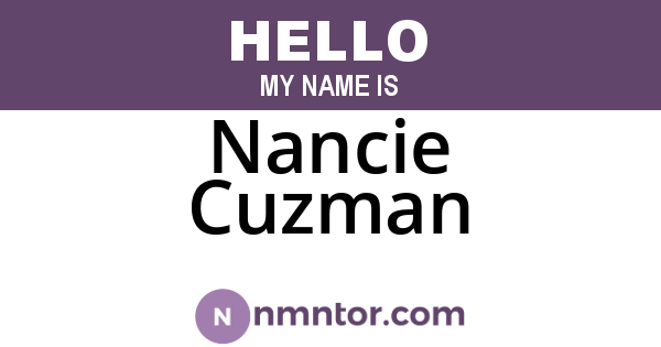 Nancie Cuzman