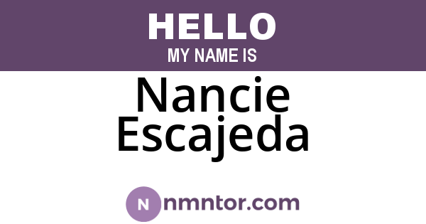 Nancie Escajeda