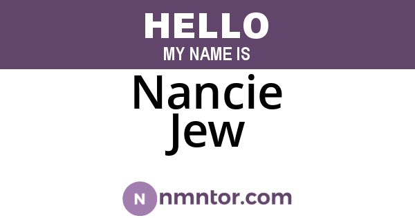 Nancie Jew