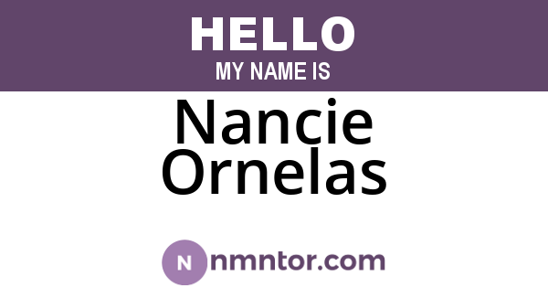 Nancie Ornelas