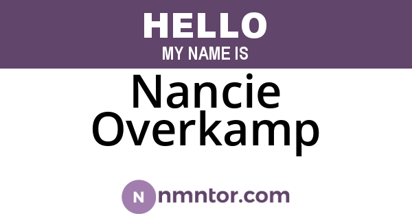Nancie Overkamp