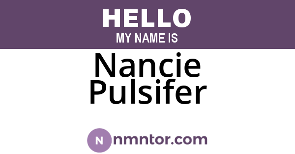 Nancie Pulsifer