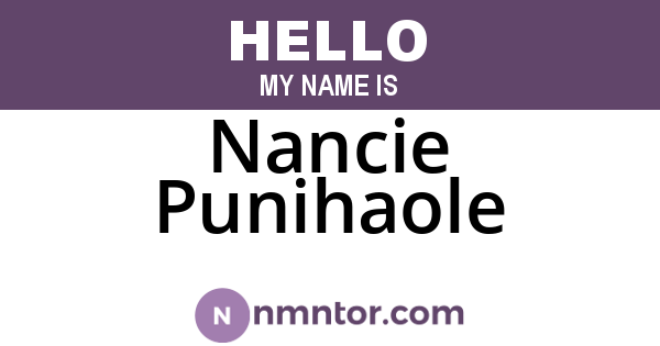 Nancie Punihaole