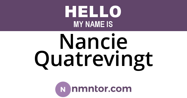 Nancie Quatrevingt