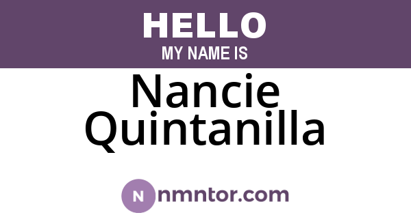 Nancie Quintanilla