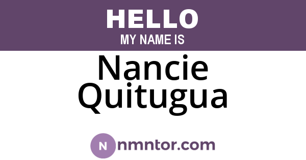 Nancie Quitugua