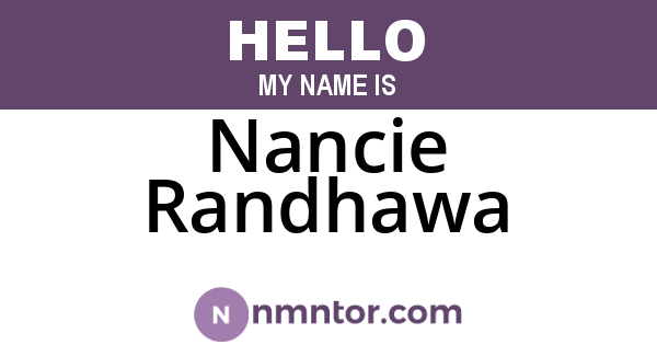 Nancie Randhawa