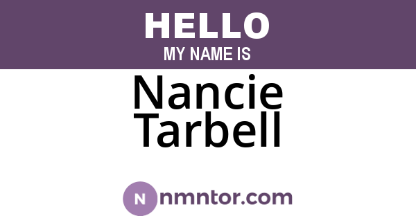 Nancie Tarbell