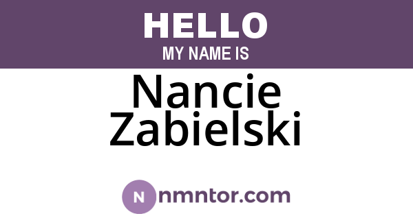 Nancie Zabielski