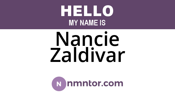 Nancie Zaldivar