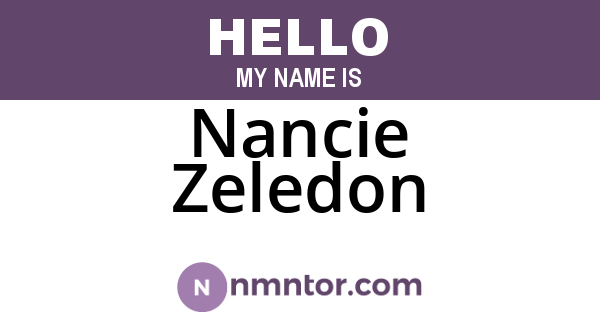 Nancie Zeledon