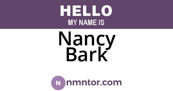 Nancy Bark