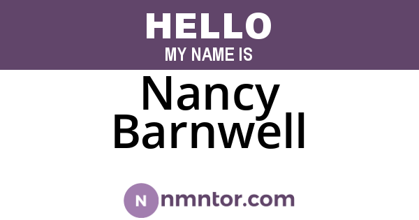 Nancy Barnwell