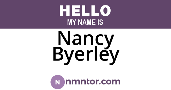 Nancy Byerley