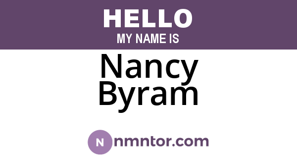 Nancy Byram