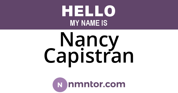 Nancy Capistran