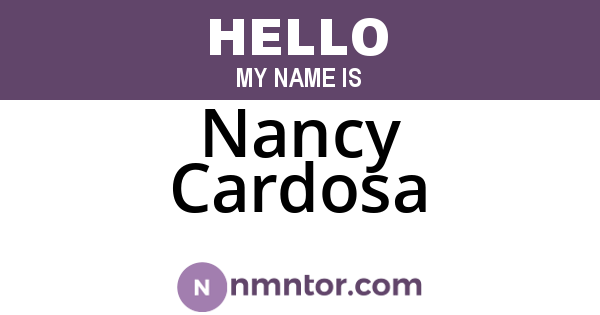 Nancy Cardosa
